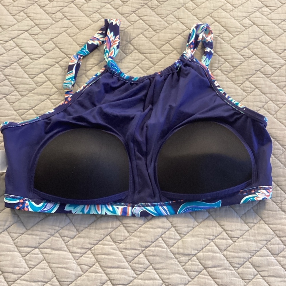 Elemar 2piece Floral High-Neck Bikini Sz 14 - Picture 12 of 14